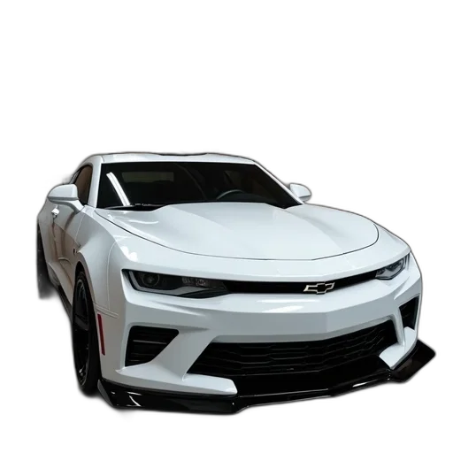car, 3d render, photorealistic, concept art, cartoon, white, chevrolet, impento transparent PNG cut-out