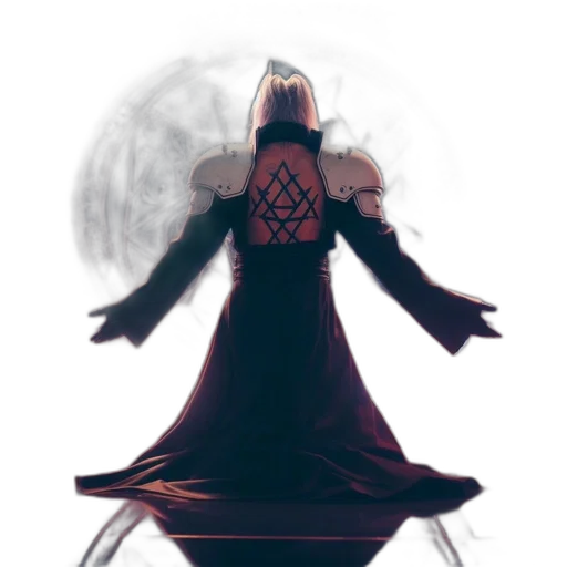 dress, sword, mask, creature transparent PNG cut-out