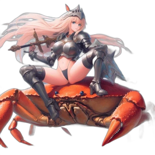 weapon, robot, crown, dragon, concept art, fantasy art, pixel art, anime transparent PNG cut-out