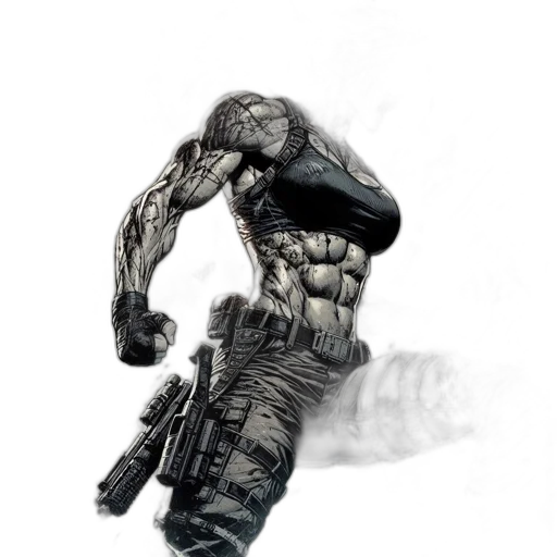 robot, creature, weapon, mask, concept art, comic book art, 3d render, fantasy art transparent PNG cut-out