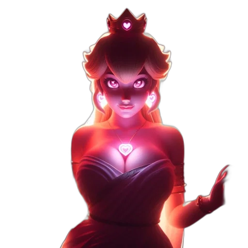 crown, dress, jewelry, staff, concept art, fantasy art, pixel art, 3d render transparent PNG cut-out