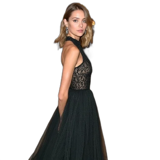 dress, hailey, grace, shown transparent PNG cut-out