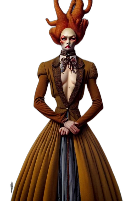 dress, staff, mask, jacket, concept art, fantasy art, photorealistic, comic book art transparent PNG cut-out