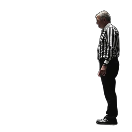 staff, jacket, robot, animal, wrestler, kneeling, floor, while transparent PNG cut-out
