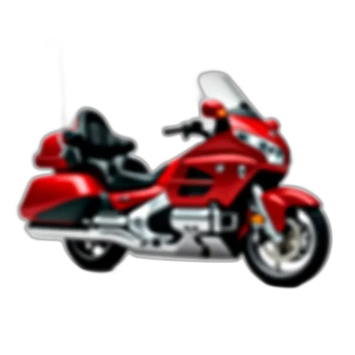 photorealistic, 3d render, red, honda transparent PNG cut-out