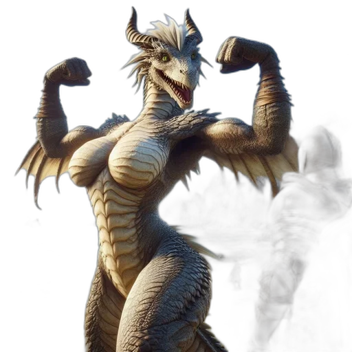 dragon, creature, animal, staff, concept art, fantasy art, 3d render, photorealistic transparent PNG cut-out
