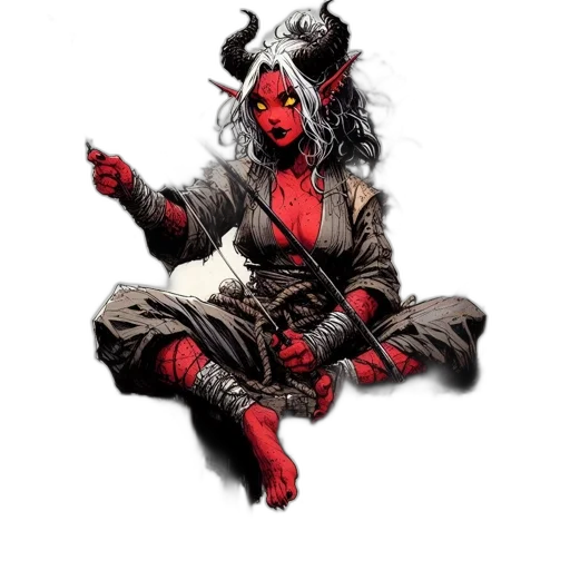 staff, mask, comic book art, concept art, fantasy art, pixel art, red, dark transparent PNG cut-out