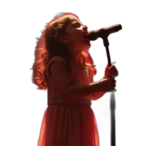 little, girl, sings, voice, which, going, get, oscar transparent PNG cut-out