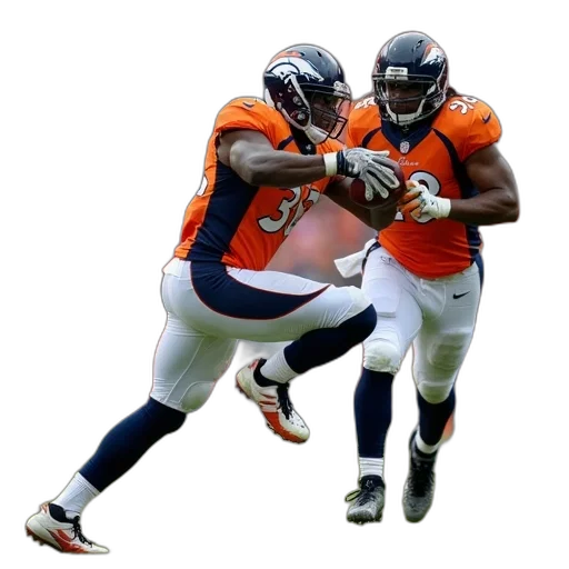 broncos, running, back, willis transparent PNG cut-out