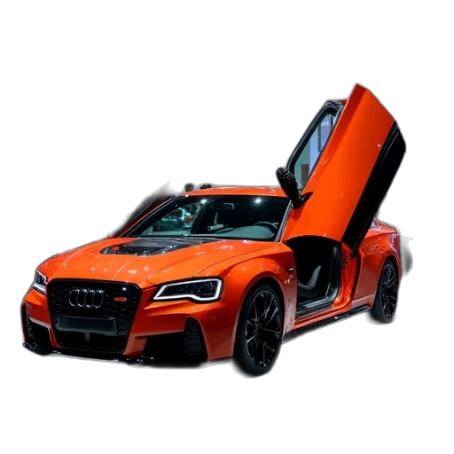 car, weapon, 3d render, photorealistic transparent PNG cut-out