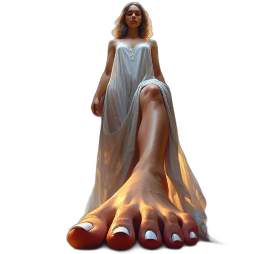 dress, shoes, creature, concept art, fantasy art, 3d render, photorealistic, fire transparent PNG cut-out