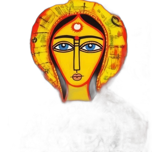 mask, face, jewelry, crown, concept art, pencil sketch, oil painting, cartoon transparent PNG cut-out