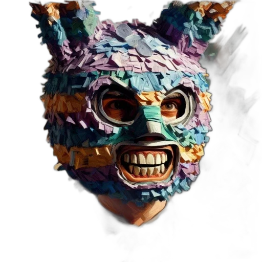 mask, face, creature, animal, concept art, 3d render, fantasy art, photorealistic transparent PNG cut-out