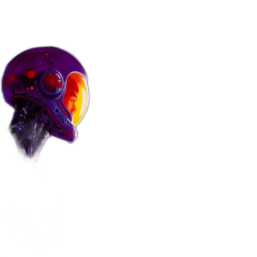mask, creature, robot, face, concept art, 3d render, pixel art, watercolor transparent PNG cut-out