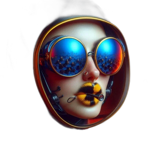 mask, jewelry, face, crown, 3d render, fantasy art, concept art, photorealistic transparent PNG cut-out