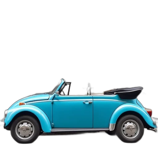car, 3d render, blue, volkswagen transparent PNG cut-out