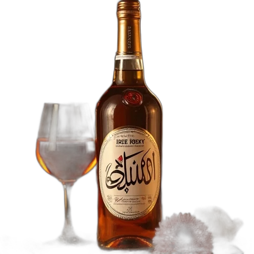 bottle, 3d render, thierry, arabic transparent PNG cut-out