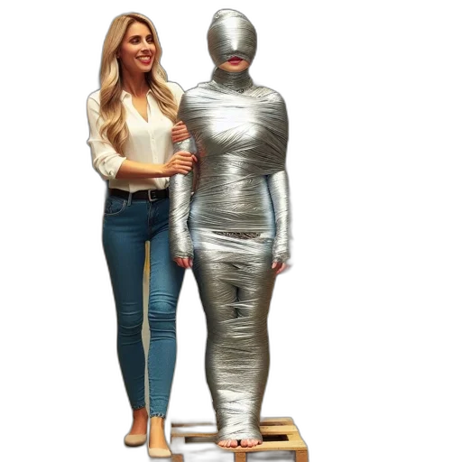 robot, dress, jacket, furniture, concept art, 3d render, outer space, indoor transparent PNG cut-out