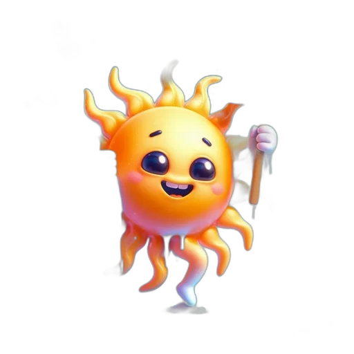 staff, creature, animal, weapon, concept art, 3d render, pixel art, fantasy art transparent PNG cut-out