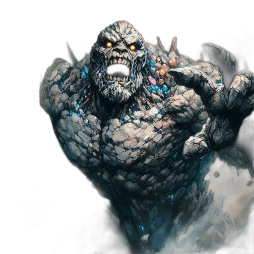 creature, dragon, concept art, fantasy art, comic book art, photorealistic, colossal, rock-like transparent PNG cut-out