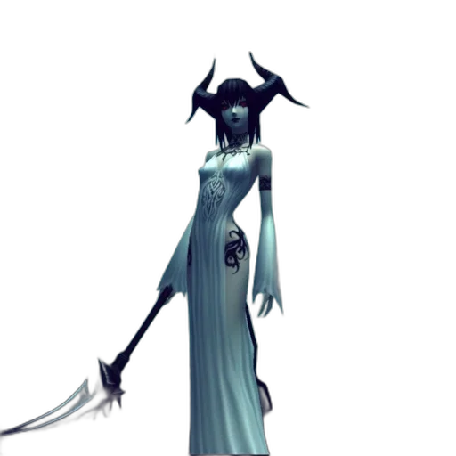 staff, dress, creature, concept art, fantasy art, 3d render, pixel art, dark transparent PNG cut-out