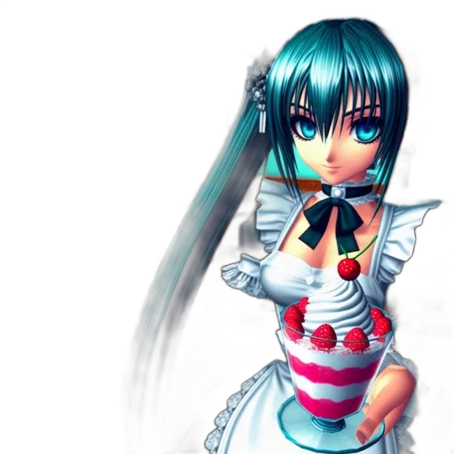dress, robot, staff, 3d render, anime, concept art, pixel art, blue transparent PNG cut-out