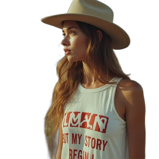 hat, dress, photorealistic, may transparent PNG cut-out