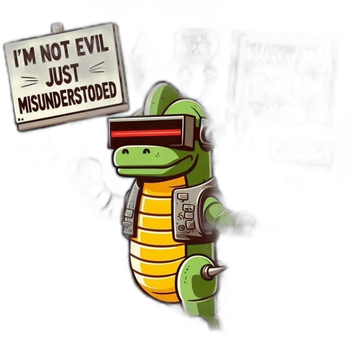 robot, concept art, pixel art, animation, robotic, t-rex, signs, holding transparent PNG cut-out