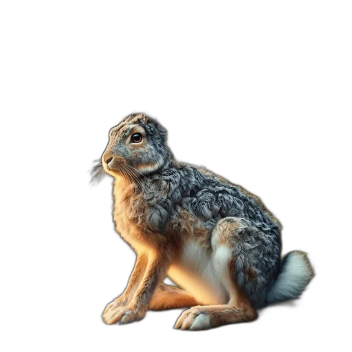 animal, creature, staff, 3d render, concept art, photorealistic, watercolor, fantastical transparent PNG cut-out
