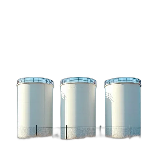 bottle, building, 3d render, concept art, row, three, large, cylindrical transparent PNG cut-out