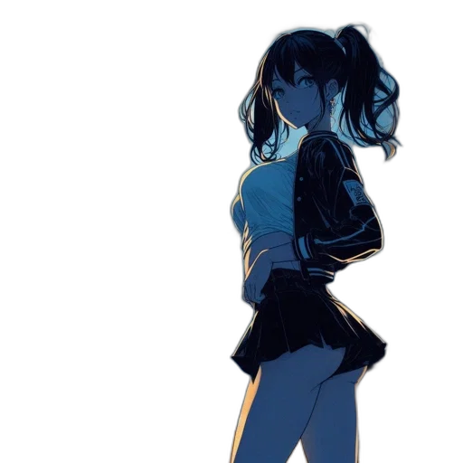 dress, jacket, robot, creature, concept art, anime, watercolor, pixel art transparent PNG cut-out