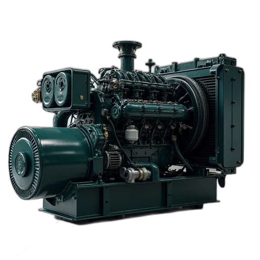 open, engine, generator, generators, installed transparent PNG cut-out