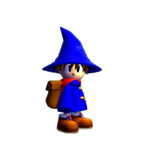 hat, staff, dress, weapon, 3d render, concept art, pixel art, fantasy art transparent PNG cut-out