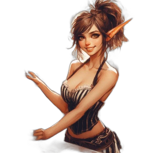 staff, dragon, dress, fantasy art, concept art, pixel art, comic book art, female transparent PNG cut-out