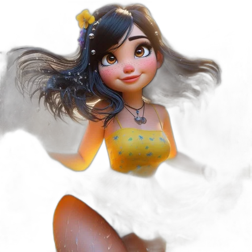 dress, jewelry, fantasy art, concept art, 3d render, photorealistic, underwater, fog transparent PNG cut-out