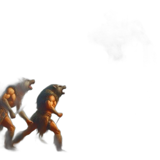creature, animal, concept art, 3d render, pixel art, fantasy art, fog, fire transparent PNG cut-out