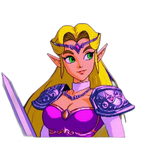 crown, jewelry, staff, dress, pixel art, fantasy art, concept art, vaporwave transparent PNG cut-out