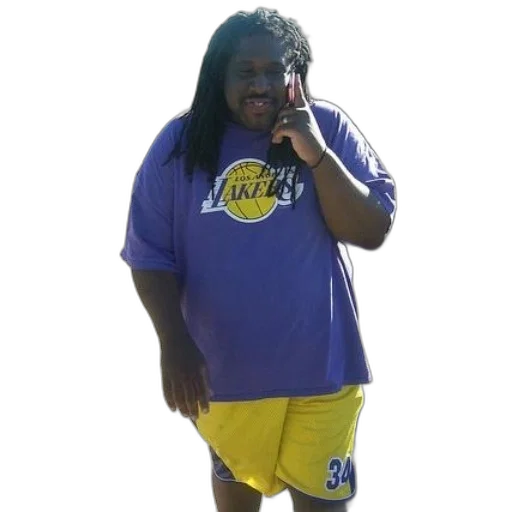 creature, staff, dress, animal, man, wearing, lakers, shirt transparent PNG cut-out