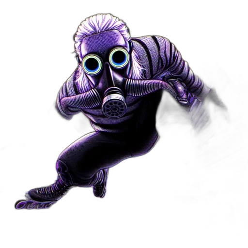 mask, creature, robot, staff, concept art, comic book art, 3d render, fantasy art transparent PNG cut-out