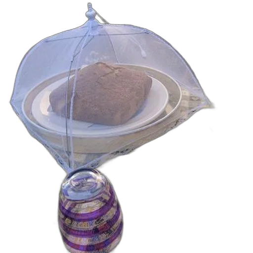 hat, jewelry, umbrella, bottle, 3d render, table, checkered, tablecloth transparent PNG cut-out