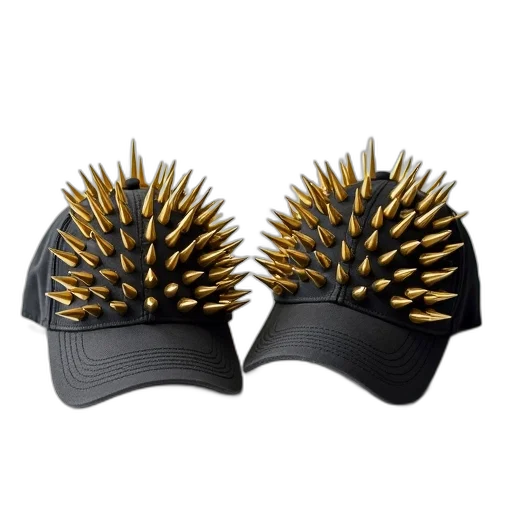 hat, crown, hair, two transparent PNG cut-out