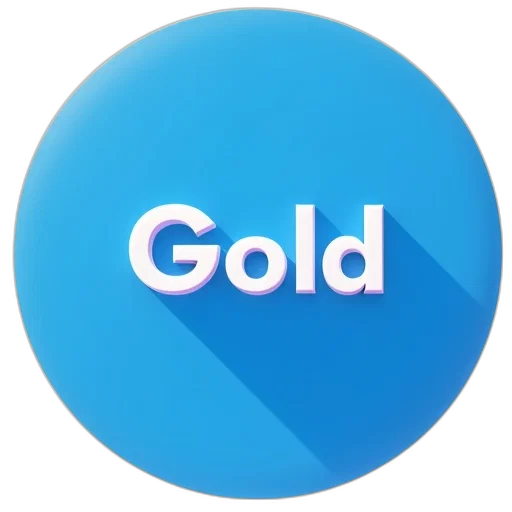 jewelry, 3d render, golden, blue, circle, white, rectangle, inside transparent PNG cut-out