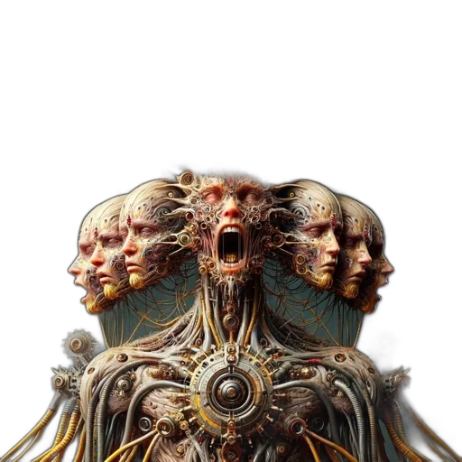 crown, face, creature, mask, concept art, 3d render, fantasy art, photorealistic transparent PNG cut-out