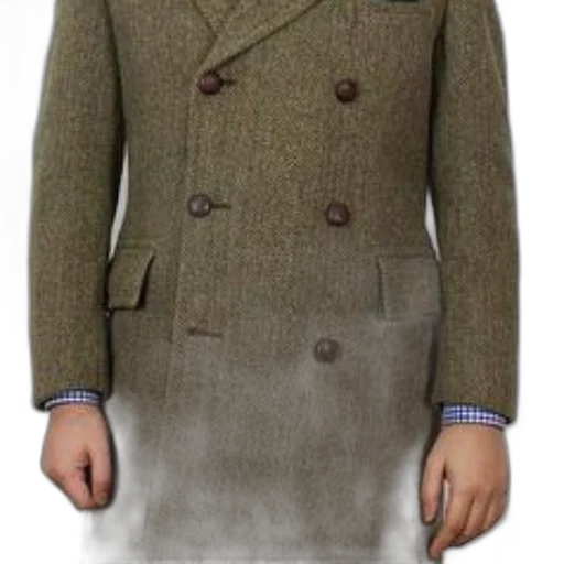 jacket, dress, staff, 3d render, photorealistic, earth tones, green, person transparent PNG cut-out