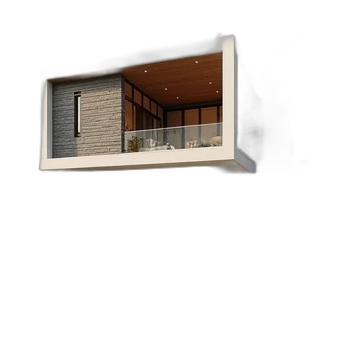 furniture, building, face, umbrella, 3d render, photorealistic, concept art, earth tones transparent PNG cut-out