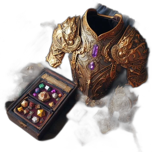 jewelry, crown, weapon, jacket, concept art, fantasy art, 3d render, photorealistic transparent PNG cut-out