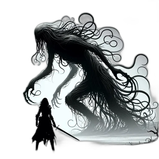 hair, creature, dragon, mask, concept art, fantasy art, comic book art, pixel art transparent PNG cut-out