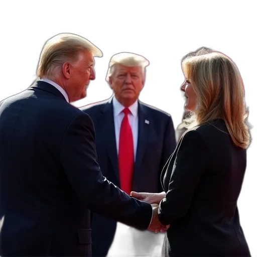 fire, donald, greets, supporters transparent PNG cut-out