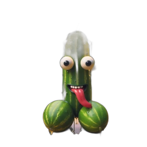 creature, animal, food, face, photorealistic, concept art, 3d render, watercolor transparent PNG cut-out