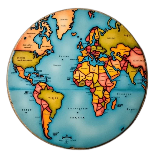 jewelry, map, coaster, maps transparent PNG cut-out